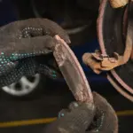 close-up car brake pads inspection safety