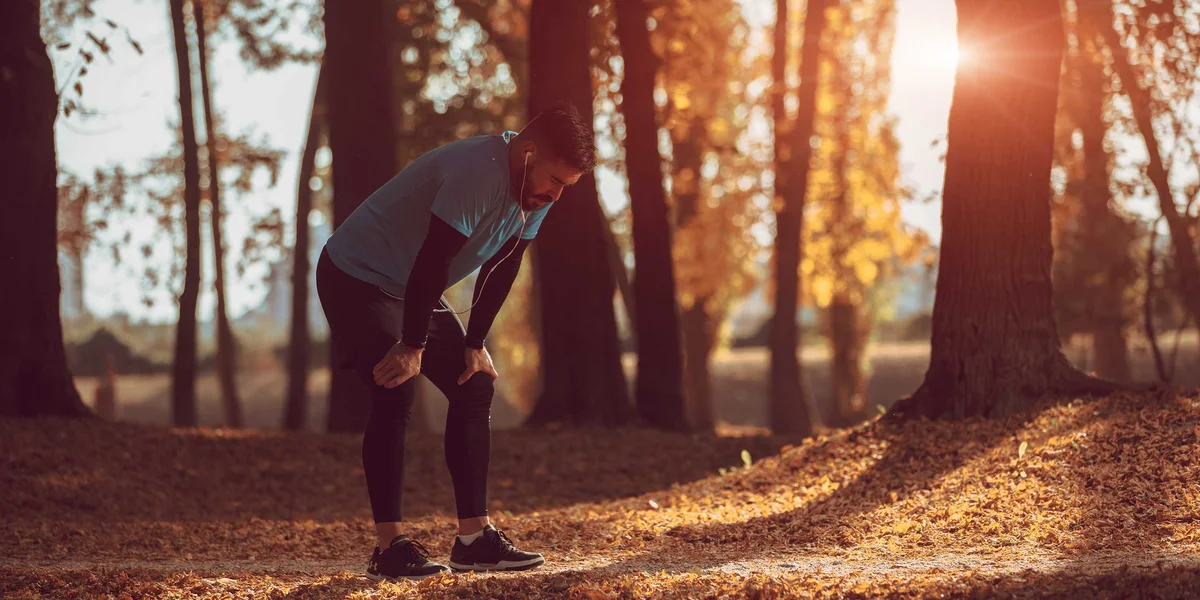 smartwatch predictive health autumn park jogger