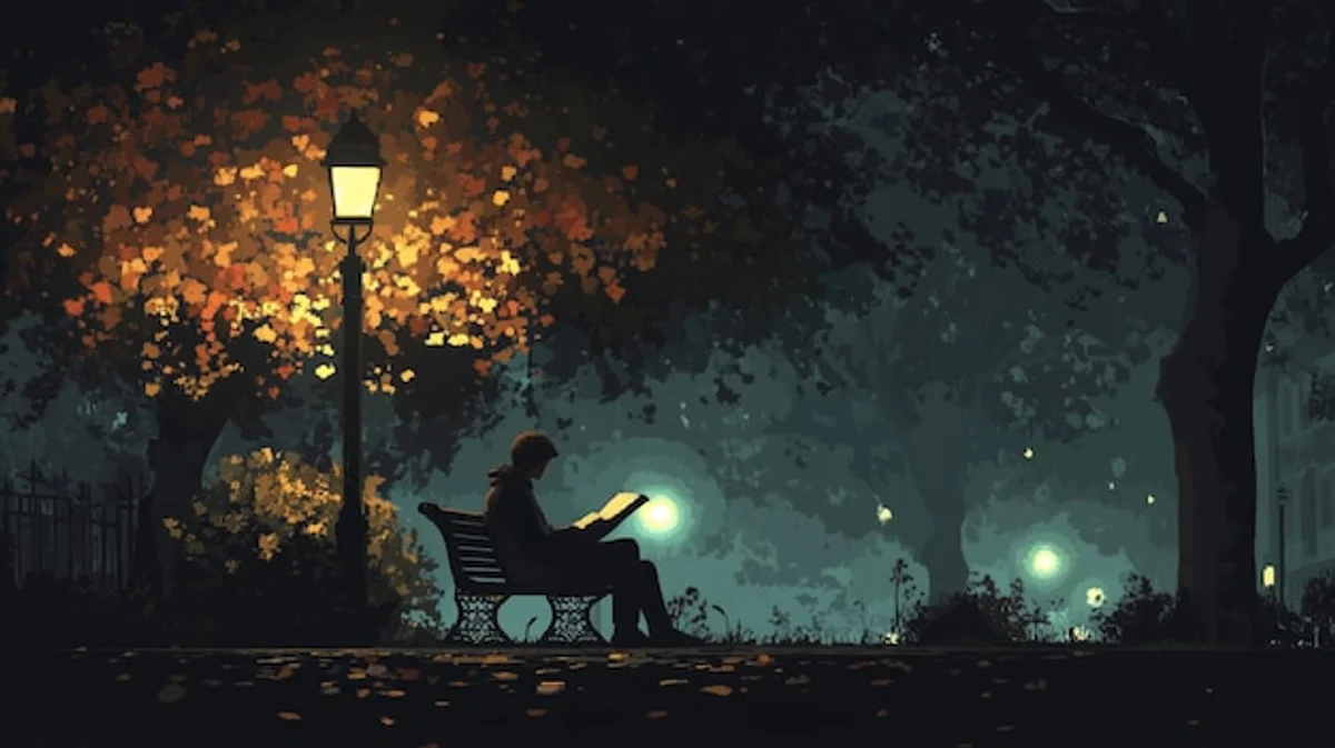 autumn loneliness cozy evening adult