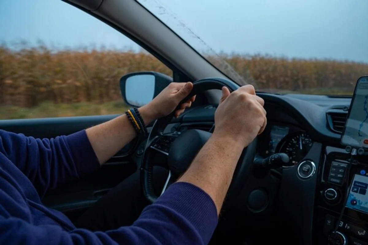 car navigation autumn road safety