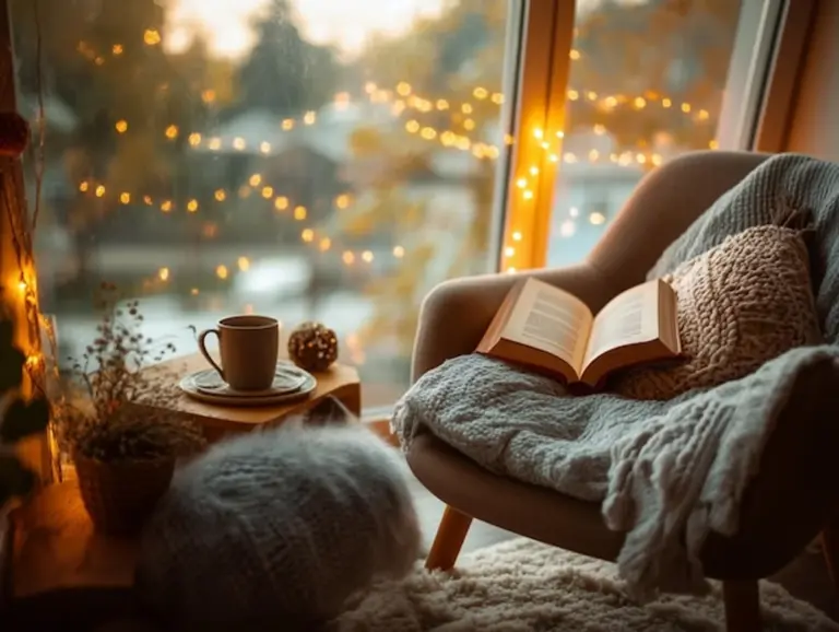 winter self care routine cozy home
