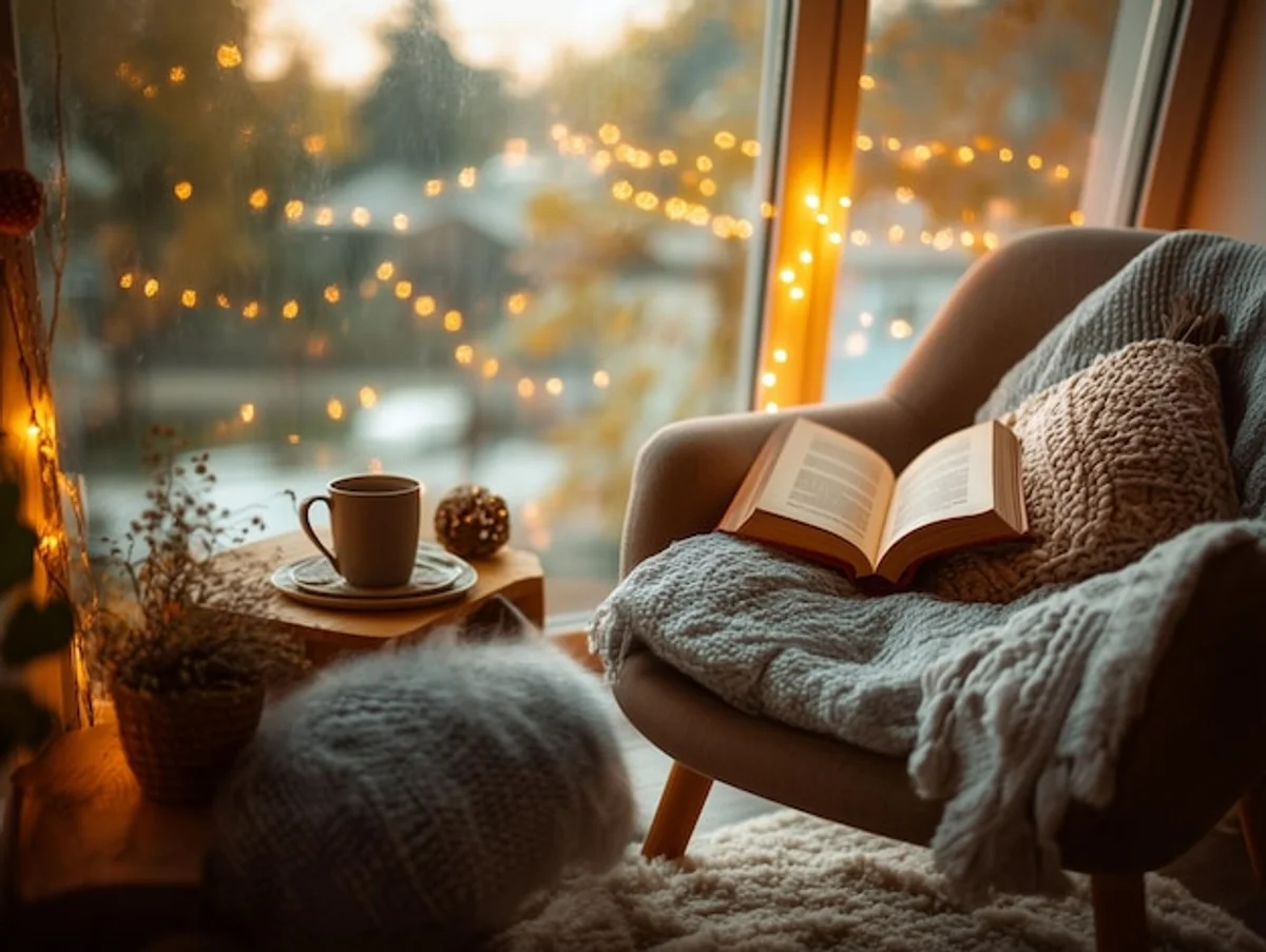 winter self care routine cozy home
