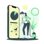 smartphone memory cleaning, before and after