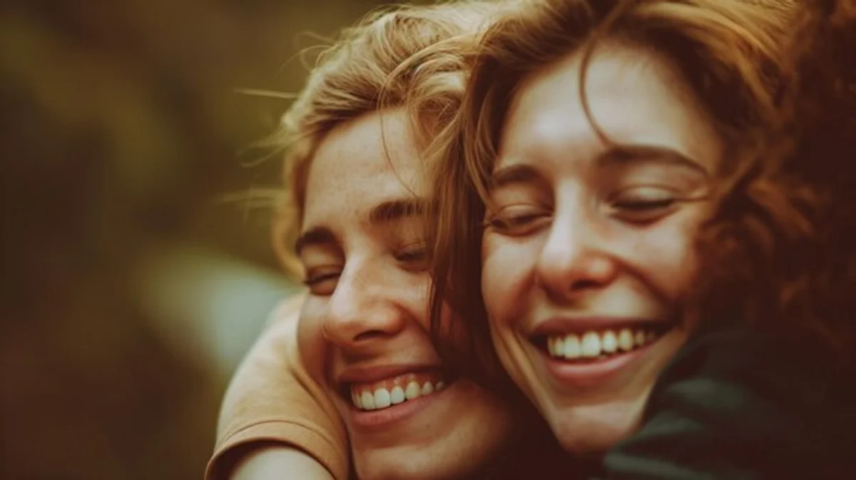 sharing emotions between friends real life moment