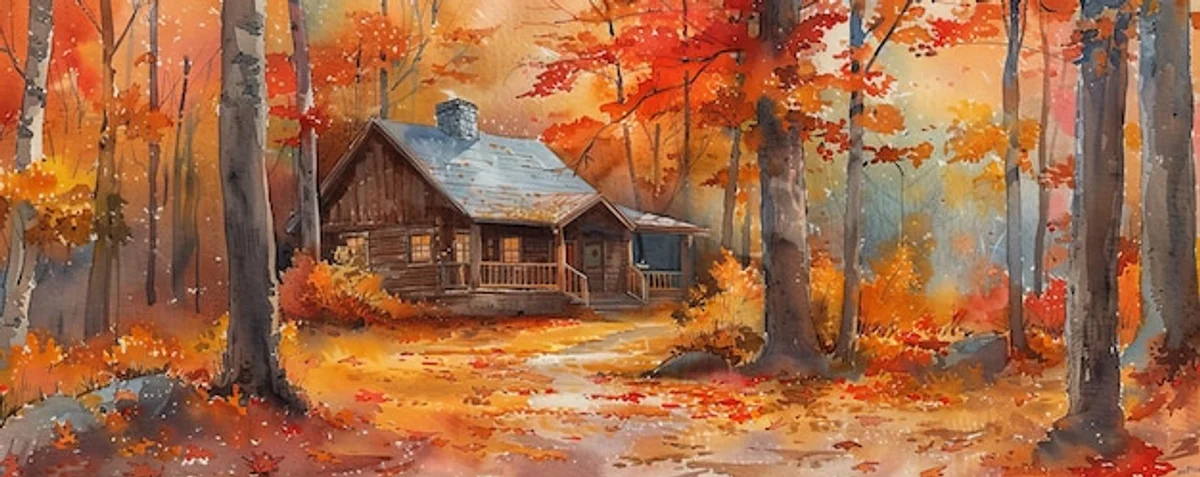 adult drawing painting autumn cozy