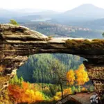 colorful autumn landscape hiking Czech Republic