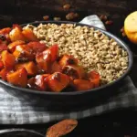 healthy cozy winter breakfast table
