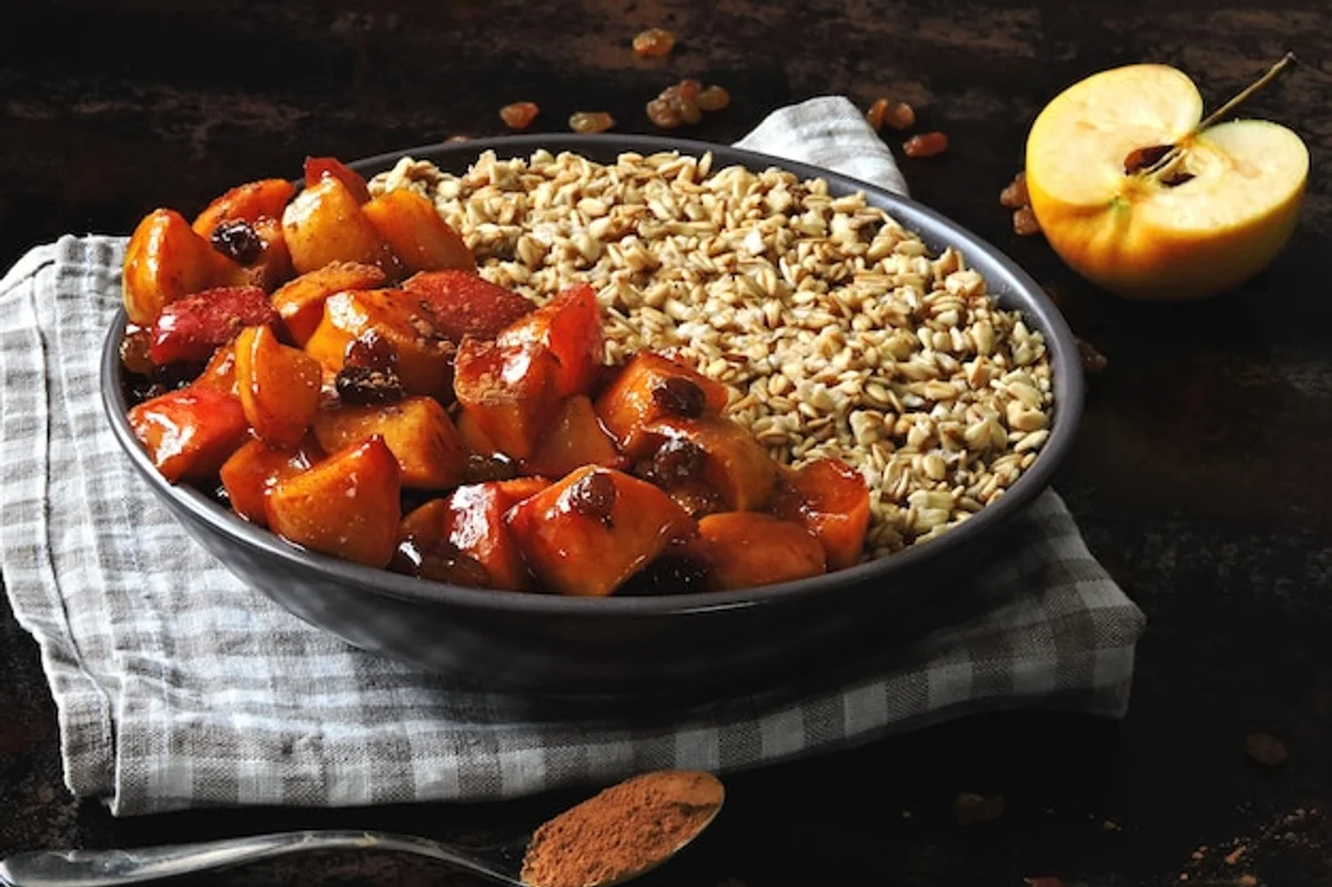 healthy cozy winter breakfast table
