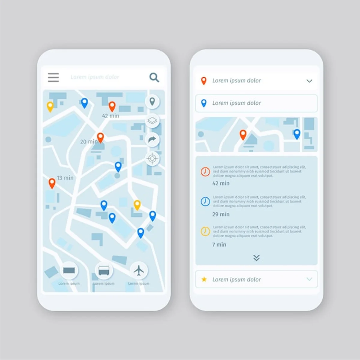 Czech driver using navigation app in car