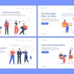 asynchronous teamwork modern office digital communication
