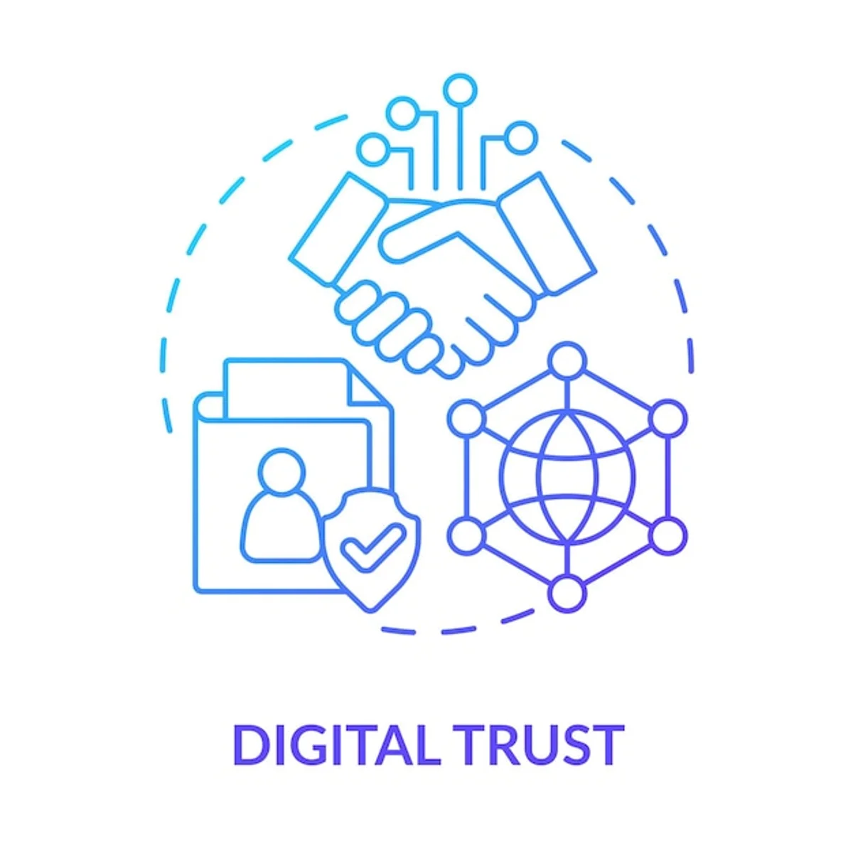 digital trust verification concept