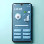 modern budget tracking app interface smartphone