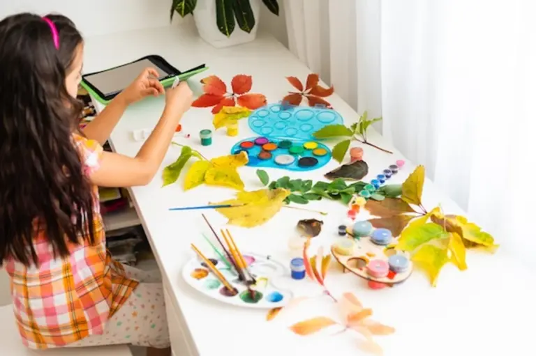 art therapy autumn creative activity family