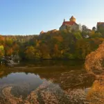 autumn golden hour landscape photography Czech