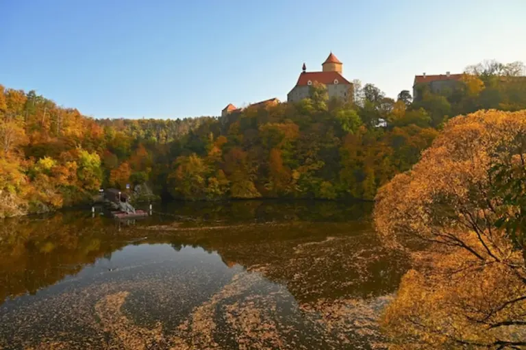 autumn golden hour landscape photography Czech