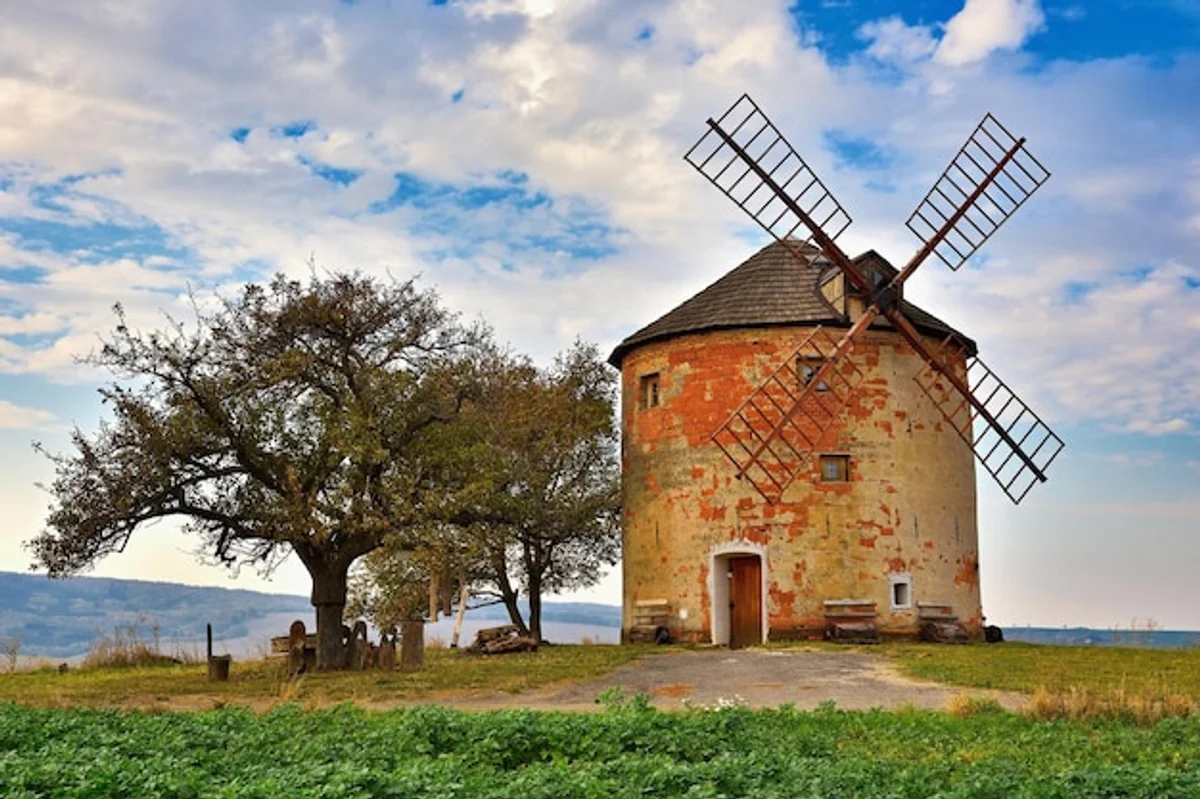 autumn golden hour landscape photography Czech
