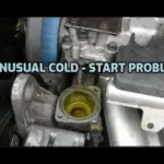 cold start car engine autumn fog Czech