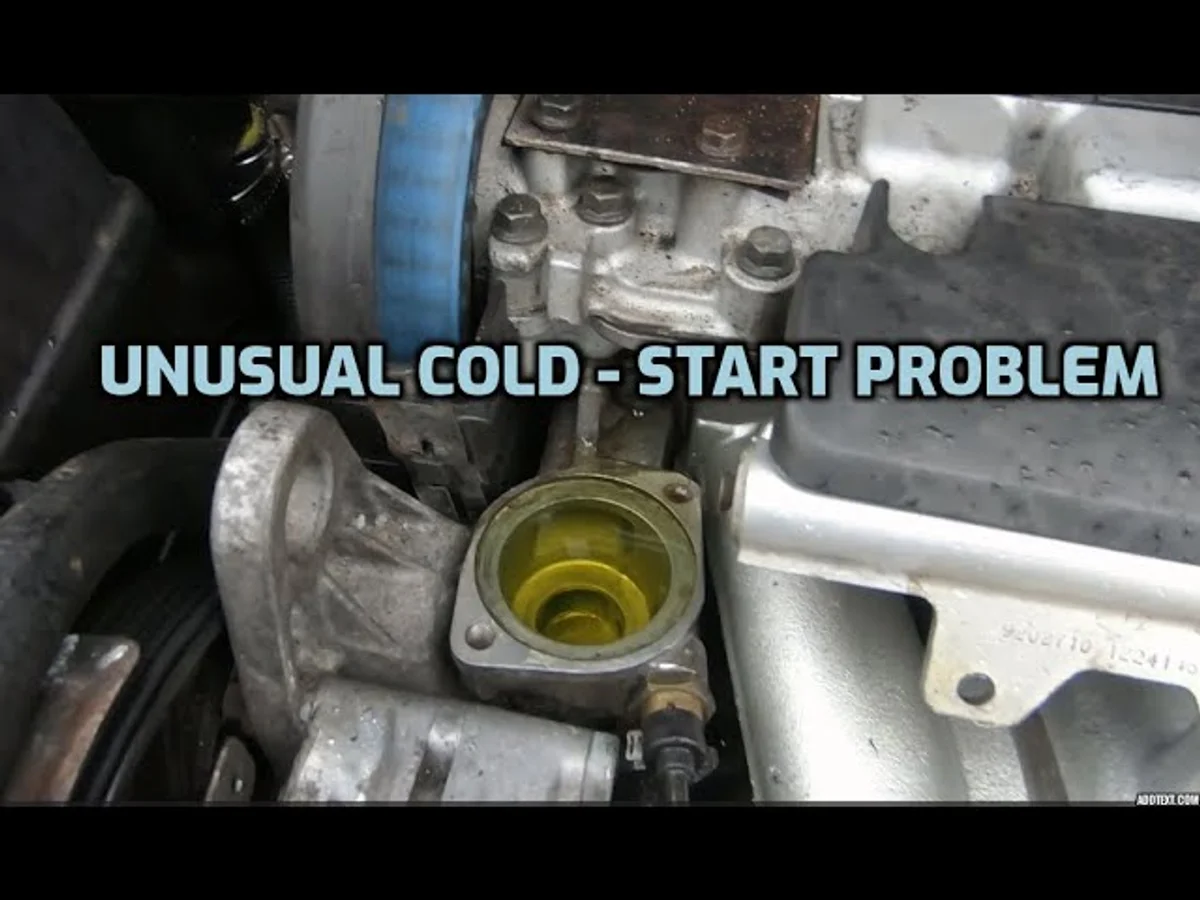 cold start car engine autumn fog Czech