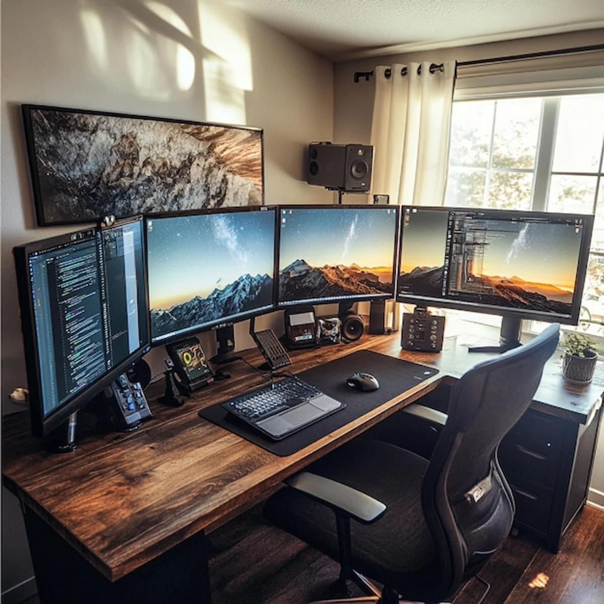 home office productivity with gadgets