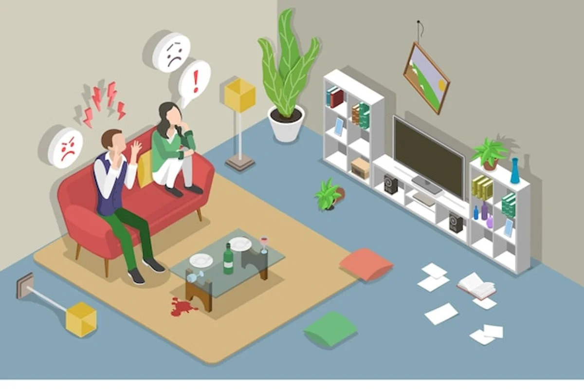 adults solving conflict calm body language