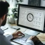 checking software update timing on device calendar