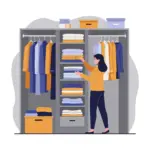 organized winter wardrobe minimalist