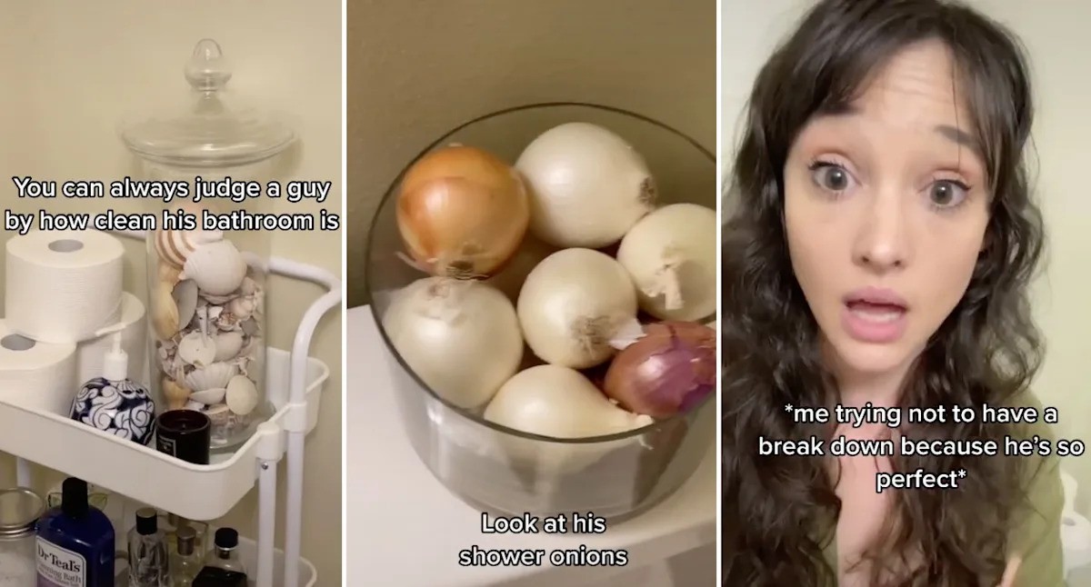 Cibule za zrcadlo v koupelně? Trik, který zachrání vaši kůži před plísní