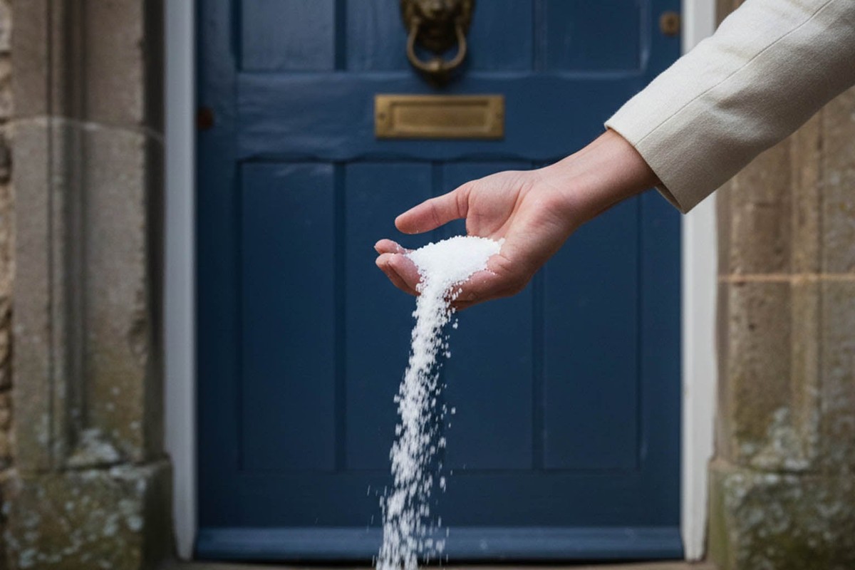 Půllitr soli na podlahu před vchodem – trik, kterým si projde méně bakterií