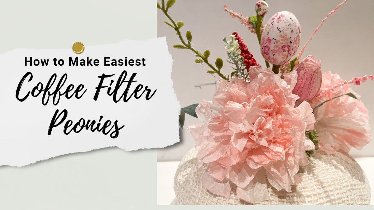 Vložte kávový filtr do květináče a pozorujte rozdíl za týden